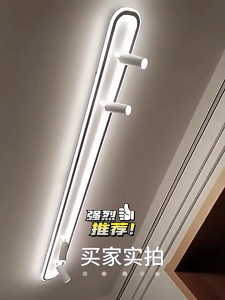 1 RHPOA Simple LED spotlight Rectangular eye protection track light Living room ceiling light