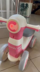 CANDY BALANCE BIKE PREMIUM QUALITY FOR TODDLER 1-3 YEAR WITH ENGLISH MUSIC & LIGHTING*FREE BATTERY**