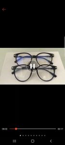 Kacamata + Kotak + Lap ANTI RADIASI BLUERAY 100% Frame Pria Wanita Oval