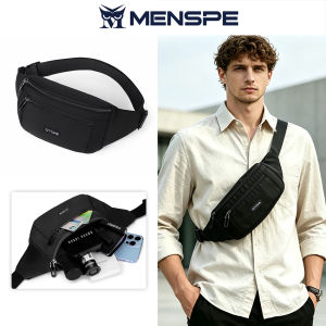 MENSPE Sport Waist Pack Cross Body Bag Pouch Bag Casual Men Chest Bag Men Fashion Shoulder Bag Waist Belt Bag Waterproof Waist Bag for Travel Outdoor