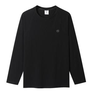 Enjeolon | Heavy Combed Cotton Long Sleeve Embroidery T-Shirt 220g