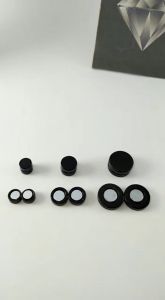 Anting Magnet Bulat Hitam Polos LUSIN GROSIR Termurah Pria Wanita Tanpa Lubang Tindik Telinga Jepit