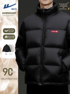 Warrior | Áo Khoác Lông Vịt Mới Ấm Đông 90% Màu Đen
