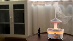Raindrop Humidifier Aromatherapy Ultrasonic Diffuser Air Humidifier With Essential Oil Home Office