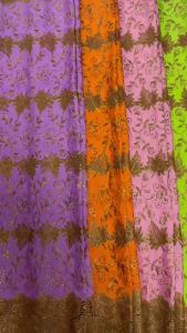 2026 African Stones Cotton Lace Fabric 5Yards Embroidered 3D Cord Dry Lace Dubai Style for Wedding Party Dresses 5Yards