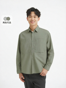 Hotwind | Mens Long Sleeve Utility Style Large Pocket Fashion Shirt New Arrival for 2026 Spring