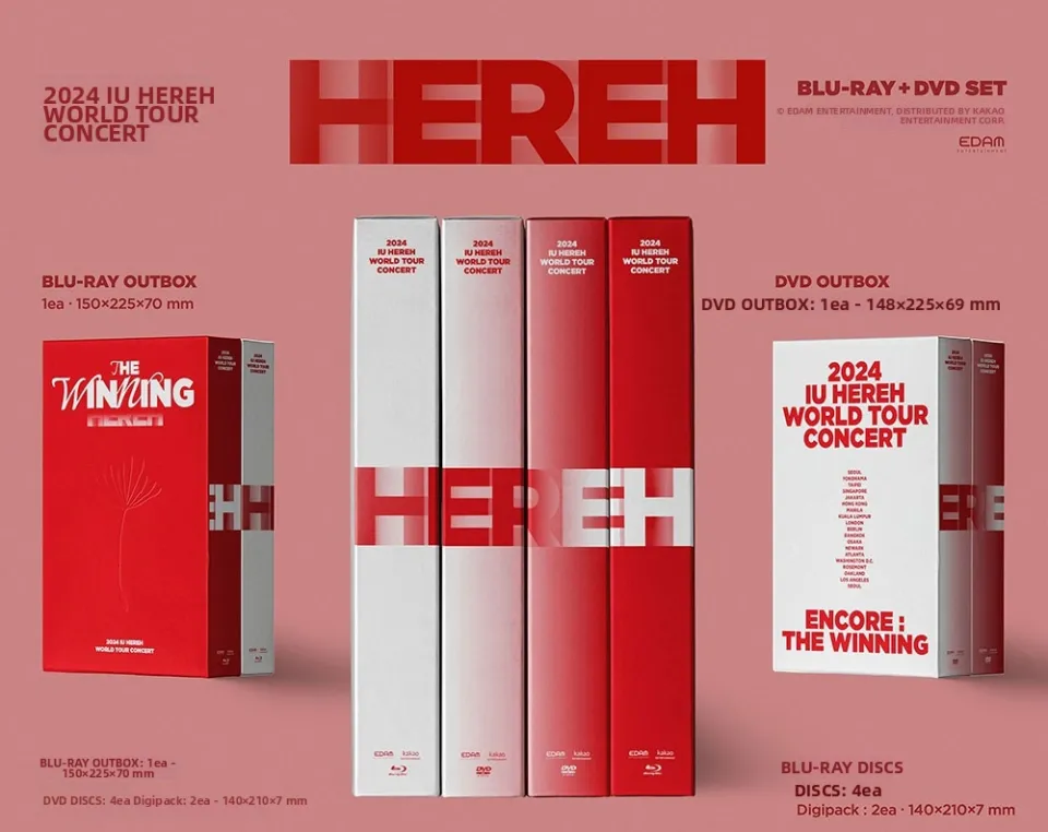 Iu - 2024 Iu Hereh World Tour Concert Blu-Ray+Dvd Set | Lazada