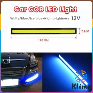 KLIMO COB Car Interior LED White Blue Light Tube Car Accessories Light Emergency Flash Warning Lamp 12V