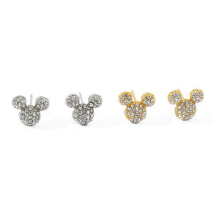 Disney Mickey Mouse Rhinestone Earrings Stylish & Cute Jewelry for Girls Perfect Sweet Gift