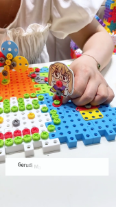 234/125PCS Gears Toys Building Blocks Mainan with Electric Drill STEM DIY Birthday Gifts for Kids 3+