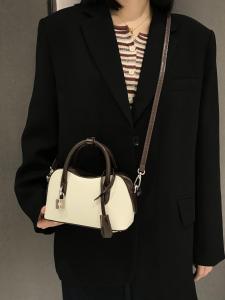 Boston Handbag Trendy 2025 New Single Shoulder Slant Cross Small Leather Bag Genuine Leather Womens Bag I.T iFASHION