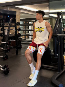 American Basketball Vest Sports Waistcoat JS Sealed Jersey Sleeveless Mesh Quick-Drying Training Wear Workout Sweat Summer
