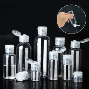 Transparent Plastic Flip Bottle Can Be Reused Travel Classification Bottle Lotion Packed Bottle Cosmetics Portable Container COD