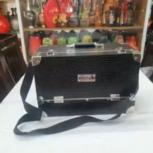 [TẶNG MACARA] XẢ KHO GIÁ SỐC Tặng kèm dây đeo - Cốp mỹ phẩm cao cấp Hana bọc gốc inox đựng dụng cụ make up trang điểm nail mi có khóa size 40x21x26 cm