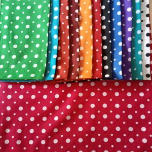 Kain Sifon Kain Motif Polkadot Lebar 150cm