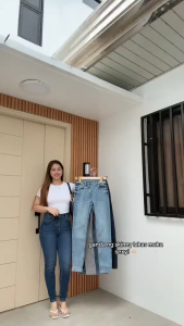New Womens Tokong Stretchable High Waist Cotton Tokong Jeans - Breathable and Comfortable Sizes 25-32 tukong woman panlakad sale