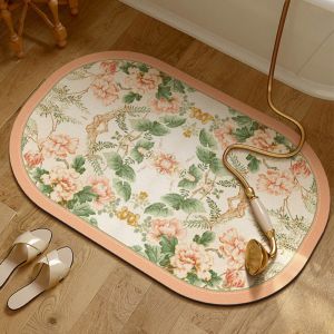 Vikama Silicofungus Thảm Mềm Chống Thấm Nước Thảm Polyester Chống Phai Màu Cho Phòng Tắm Nhà Vệ Sinh Cầu Thang Trang Trí Nhà Cửa Trong Nhà