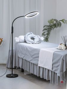 Portable Beauty Salon Eyelash Extension LED Light Korean Style Touch Control Iron Body Aluminum Lampshade Anti-acne Treatment