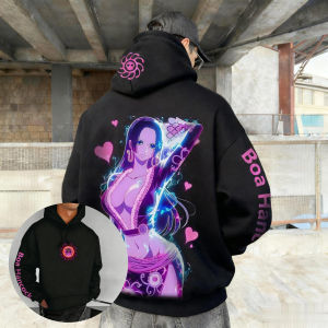 One Piece Boa Hancock Men Women Anime Hoodie Sweatshirt Streetwear Oversized Casual Sweater Long Sleeves Tops Y2k Autumn Winter