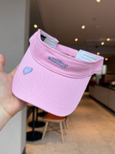 Sweet Heart Letter Embroidery Empty Top Hat Womens Spring Summer Travel Sunshade Face Slimming Korean Versatile No Top Duckbill Cap