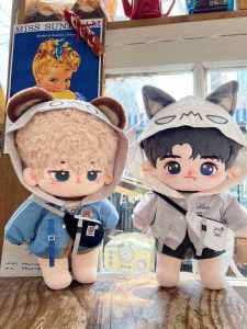 ชุดผ้าฝ้ายสำหรับตุ๊กตาหมาป่าและหมีดุริยางค์ ชุดเปลี่ยนตุ๊กตาผ้าฝ้ายสไตล์คอตตอนสุดเท่ เหมาะสำหรับทั้งเด็กชายและเด็กหญิง