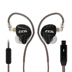 CCA | CCA FALCON Wired Earphones Dynamic Driver HiFi Stereo Bass Music Headphones Sport Gaming Headset With 2Pin Detachable Cable