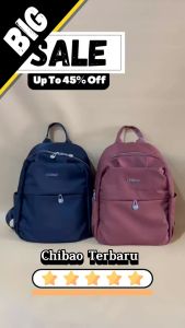 CHIBAO - Tas Ransel Sekolah 19701 Backpack to School Nilon Waterproof