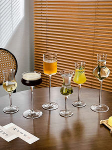Tasting Glass Cup High Foot Cup Fragrance Cup Chinese Style Cold Brew Tea Cup New Medium Glass Cup for Tea House And Drinks