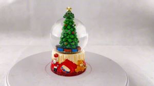 【COD】 Christmas tree crystal ball light birthday gift Christmas gift Christmas decoration - no music