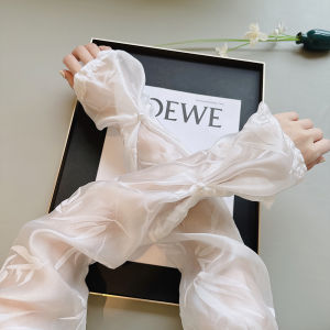 XUANXUAN | Áo dài tay mùa hè mới 2025 Áo dài tay phong cách Trung Hoa cổ bướm tay áo chống nắng cho phụ nữ Áo dài tay lá sen