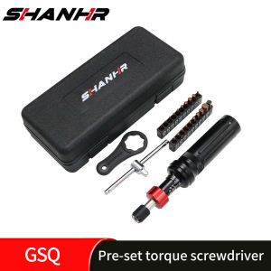 SHANHR Precision Torque Screwdriver with Mechanical Preset Slip Torque Clutch and 20 Piece Tool Set for Maintenance and Assembly