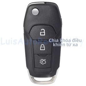 Ford Fusion F-150 F-250 F-350 Explorer Ranger KA Fiesta Mondeo Focus Flip Case Remote Key Fob Shell Cover 2/3/4 Nút ABS + Kim Loại