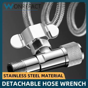Detachable Hose Wrench Stainless Steel Quick Install Plumbing Spanner for Bathroom Shower