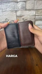 Dompet Gantungan Kunci STNK Mobil dan Motor Polos Tanpa Logo Model 3 Lipat Terbaru Unik Lucu Bahan PU Sintetis