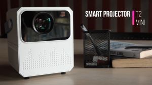 Tripsky Proyector T2MINI Ram 2gb Rom 16gb Android 9.0 5G WiFi Mini Portable 4K Home Projector LCD Display Built-in Speaker