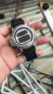 đồng hồ nam điện tử Casio protrek 2hand có nhiệt độ dây dù
