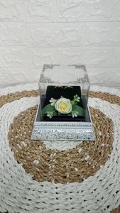 Kotak Perhiasan Mahar dan Seserahan Tempat Cincin Aesthetic untuk Acara Tunangan Lamaran dan Pernikahan - FCP