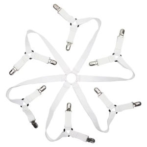 4/8/12 Clips Adjustable Elastic Bed Sheet Holder Mattress Clip Fasteners Cover Blankets Non-Slip Fixing Strap Grippers Universal