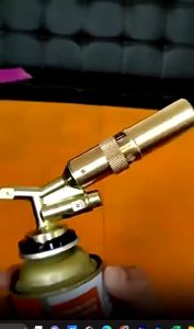 Portable Kepala Gas Torch BBQ Blow Torch Flame Gun Korek