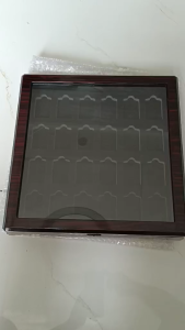 Hộp gỗ trưng bày bật lửa Zippo có ổ khóa an toàn