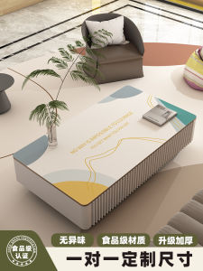 Tea Table Cloth Table Mat Tea Table Cloth Waterproof Oil-Proof Disposable Anti-Scald Living Room Dinning Table Placemat Tablecloth Accessible Luxury Fancy