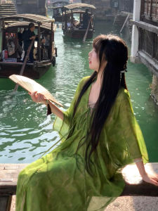 Homecore | Fashionable Beautiful Green Dress Long