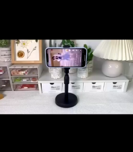 Holder HP MICROPHONE STANDS Stand Holder Hp Handphone Penyangga Broadcasting Putar 360 Desktop