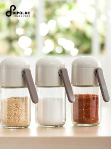 Lọ Đựng Gia Vị Thủy Tinh DIPOLAR Trong Suốt Dung Tích 180ml Kiểm Soát Định Lượng - DLD01