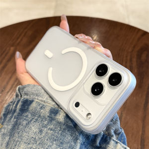 เคสโทรศัพท์แบบบางเฉียบสำหรับ iPhone 17 pro Max ดีไซน์เก๋ไก๋ ด้านหลังแบบดูดซับแม่เหล็ก ด้านหน้าแบบป้องกันเต็มจอ ด้านในแบบใส