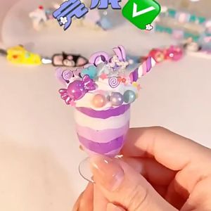 เซ็ททำไอติม diy ไอศกรีมจําลอง แฮนด์เมด diy ของเล่นสําหรับเด็ก - สำหรับการสร้างสรรค์เสริมสวยแบบความงาม