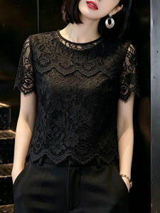 DAIXIANGFEIZI | Lace Short Sleeve Slimming Top