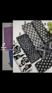 Kain Batik Katun Halus - Kain Batik Garutan Bermotif - Kain Batik Meteran Bahan Baju Seragam Keluarga