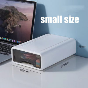 Stackable Storage Drawer Box/Desktop Organizer/Drawer Storage Box Dust-proof Style Home Organiser