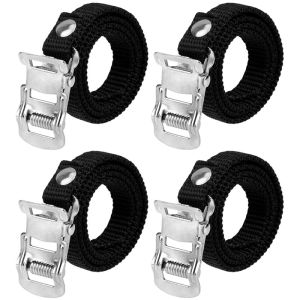1/2pair Bikes Pedal Toe Straps Universal Replacement Foot Pedal Straps Fitness Dog Mouth Pedal Strap for Exercise Bike/Bicycle